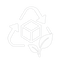 create a completely white icon for sustainable materials